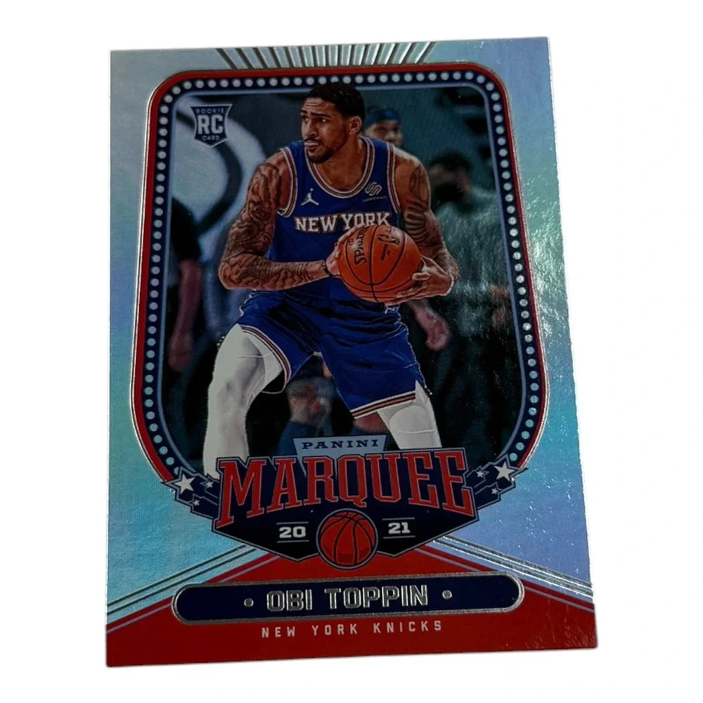 Obi Toppin 2020-21 Panini Chronicles‎ Marquee Rookie Card 258 New York Knicks RC